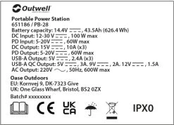 Outwell Akira 600 Power Station Draagbare Lithiumaccu -Speciaalzaak Voor Kampeerartikelen 1069 1900 ce4a61b9 65c9 4b89 83ec e47ef4f1cad0 1280x960