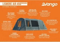 Vango Lismore Air 450 Opblaasbare Tunneltent - 4 Persoons - Groen 17 Vango Lismore Air 450 Opblaasbare Tunneltent - 4 Persoons - Groen -Speciaalzaak Voor Kampeerartikelen 1900 1783 lismore air 450 package 3