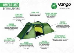Vango Omega 350 Tunneltent - 3 Persoons - Groen -Speciaalzaak Voor Kampeerartikelen 1900 1783 omega 350 5