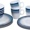 Bo-Camp Melamine Serviesset - 16-delig - Wit/Blauw -Speciaalzaak Voor Kampeerartikelen 6181079 resultaat
