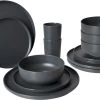 Bo-Camp Patom Melamine Serviesset - 16-delig - Antraciet 1 Bo-Camp Patom Melamine Serviesset - 16-delig - Antraciet -Speciaalzaak Voor Kampeerartikelen 740 1200 6181462
