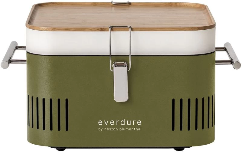 Everdure Cube Houtskool Barbecue - Groen 3 Everdure Cube Houtskool Barbecue - Groen