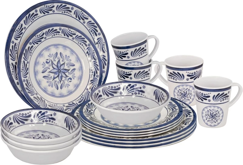 Bo-Camp Old Dutch Melamine Serviesset - 16-delig 3 Bo-Camp Old Dutch Melamine Serviesset - 16-delig