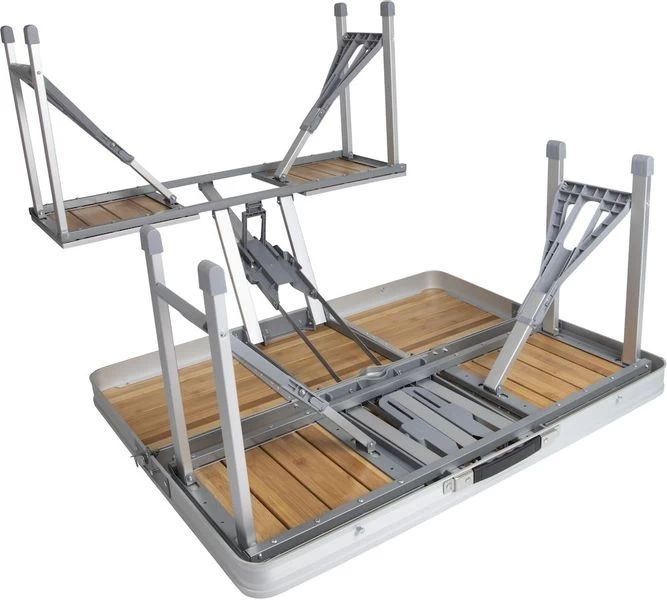 Bo-Camp 136 X 85 Inklapbare Picknicktafel - Bamboe 13 Bo-Camp 136 X 85 Inklapbare Picknicktafel - Bamboe - Afbeelding 11