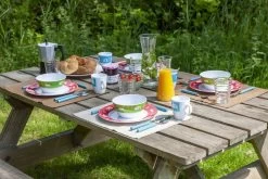 Bo-Camp Happy Camp Melamine Serviesset - 12-delig -Speciaalzaak Voor Kampeerartikelen 900 1350 6181380 07