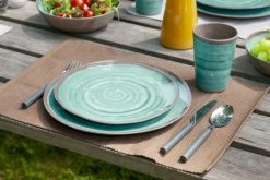 Bo-Camp Halo Melamine Serviesset - 12-delig - Aqua -Speciaalzaak Voor Kampeerartikelen 900 1350 6181392 06