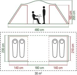 Coleman Spruce Falls 4 Vis-a-vis Tent - 4 Persoons -Speciaalzaak Voor Kampeerartikelen 900 917 spruce falls 7