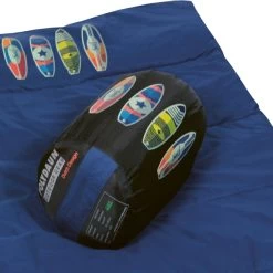 Polydaun Beach House Junior Kinderslaapzak - Surfbord 9 Polydaun Beach House Junior Kinderslaapzak - Surfbord -Speciaalzaak Voor Kampeerartikelen beach house surf detail