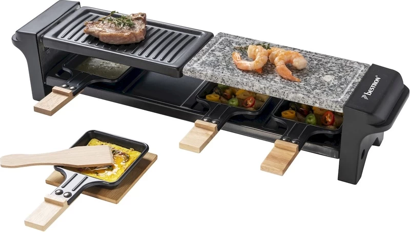 Bestron Raclette/Steengrill - 4 Personen 5 Bestron Raclette/Steengrill - 4 Personen - Afbeelding 3