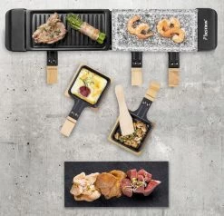 Bestron Raclette/Steengrill - 4 Personen 23 Bestron Raclette/Steengrill - 4 Personen -Speciaalzaak Voor Kampeerartikelen bestron raclettesteengrill 4 personen 3