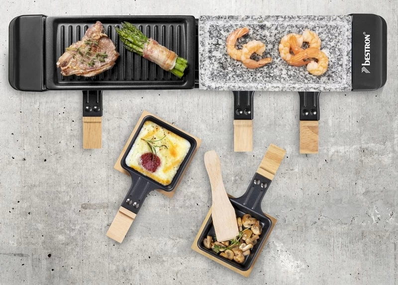 Bestron Raclette/Steengrill - 4 Personen 9 Bestron Raclette/Steengrill - 4 Personen - Afbeelding 7