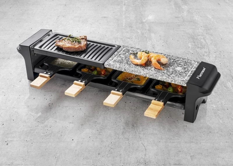 Bestron Raclette/Steengrill - 4 Personen 10 Bestron Raclette/Steengrill - 4 Personen - Afbeelding 8