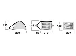 Husky Bizam Koepeltent - 2+ Persoons 21 Husky Bizam Koepeltent - 2+ Persoons -Speciaalzaak Voor Kampeerartikelen bizam afmetingen