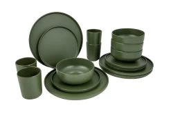 Bo-Camp Patom Melamine Serviesset - 16-delig - Groen