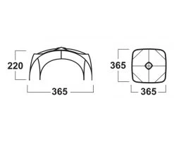 Husky Broof L Partytent -Speciaalzaak Voor Kampeerartikelen broofl afmetingen