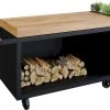 OFYR Mise En Place Table 135 PRO Black - Teak Wood -Speciaalzaak Voor Kampeerartikelen mise en place table pro black tw