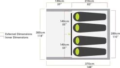 Zempire Evo TS Opblaasbare Tent - 4 Persoons -Speciaalzaak Voor Kampeerartikelen zempire evo ts opblaasbare tent 7