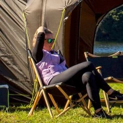 Zempire Roco Lounger V2 Vlinderstoel - Zwart -Speciaalzaak Voor Kampeerartikelen zempire roco lounger v2 vlinderstoel zwart 1